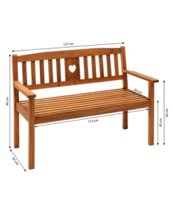 Dehner Bank Heart -Compo Verkaufsgeschäft 6897763 WE BG 001 2SitzerBankHeart