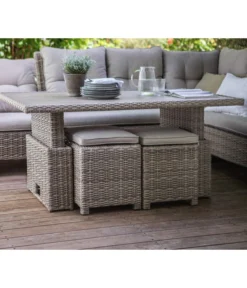 Dehner Geflechtlounge Bologna, 5-teilig -Compo Verkaufsgeschäft 6903447 WE MO 002 LoungeBolognaNEU