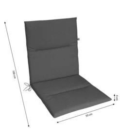 KETTtex Niederlehnerpolster Lindos Grau, Ca. B100/H4/T50 Cm -Compo Verkaufsgeschäft 6907026 WE BG 001 KETTtexNiederlehnerpolsterLindosGrau