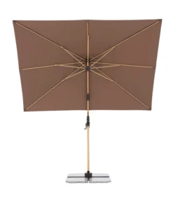 Doppler Pendelschirm Aluwood, Rechteckig, Ca. B300/T220 Cm -Compo Verkaufsgeschäft 6910525 WE FS 004 PendelschirmAluWoodGreige