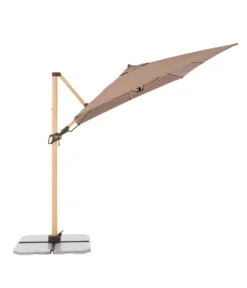 Doppler Pendelschirm Aluwood, Rechteckig, Ca. B300/T220 Cm -Compo Verkaufsgeschäft 6910525 WE FS 005 PendelschirmAluWoodGreige