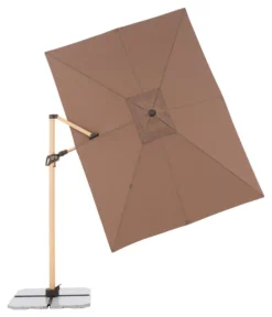 Doppler Pendelschirm Aluwood, Rechteckig, Ca. B300/T220 Cm -Compo Verkaufsgeschäft 6910525 WE FS 008 PendelschirmAluWoodGreige