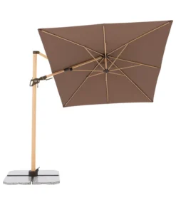 Doppler Pendelschirm Aluwood, Rechteckig, Ca. B300/T220 Cm -Compo Verkaufsgeschäft 6910525 WE FS 009 PendelschirmAluWoodGreige