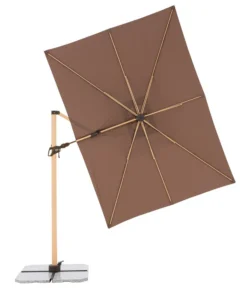 Doppler Pendelschirm Aluwood, Rechteckig, Ca. B300/T220 Cm -Compo Verkaufsgeschäft 6910525 WE FS 010 PendelschirmAluWoodGreige