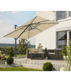 Schneider Ampelschirm Rhodos Smart, Quadratisch, Ca. B300/T300 Cm -Compo Verkaufsgeschäft 6953384 WE MO 001 SchneiderAmpelschirmRhodosSmartnatur