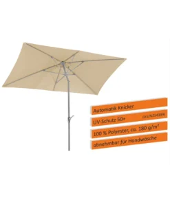 Schneider Sonnenschirm Porto, Rechteckig, Ca. B300/T200 Cm -Compo Verkaufsgeschäft 6953582 WE IG 001 SchneiderSonnenschirmPorto300x200natur