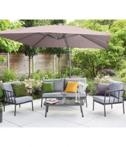 Siena Garden Ampelschirm California N+, Quadratisch, Ca. B250/T250 Cm -Compo Verkaufsgeschäft 6987945 WE MO 001 SienaGardenAmpelschirm250x250cmTaupe