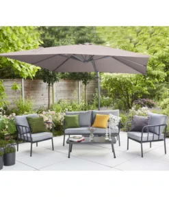 Siena Garden Ampelschirm California N+, Quadratisch, Ca. B300/300 Cm -Compo Verkaufsgeschäft 6987960 WE MO 001 SienaGardenAmpelschirmCaliforniaN300x300cmTaupe