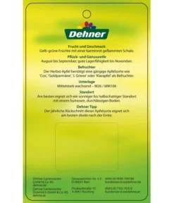 Herbstapfel 'Gravensteiner' -Compo Verkaufsgeschäft 7657398 HerbstapfelGravensteiner Etikett 2