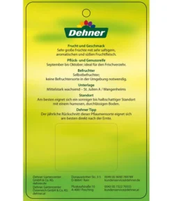 Dehner Pflaume 'Königin Viktoria' -Compo Verkaufsgeschäft 7702558 PflaumeKoeniginVictoria Etikett 2