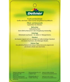 Zwetschge 'Presenta' -Compo Verkaufsgeschäft 7729460 ZwetschePresenta Etikett 2