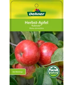 Herbstapfel 'Rubinola' -Compo Verkaufsgeschäft 7747165 HerbstapfelRubinola Etikett 1