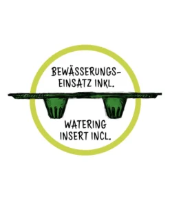 Scheurich Kunststoff-Topf Purista+, Rund -Compo Verkaufsgeschäft WE DE 016 ScheurichBewaesserungseinsatz